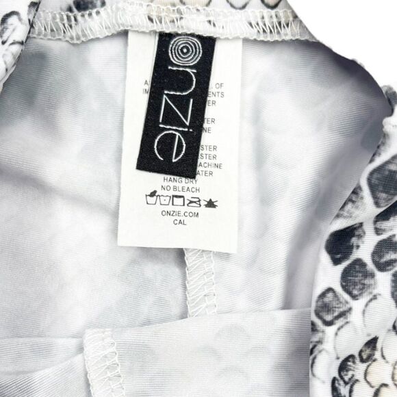 ONZIE Snake Print High Waist Biker Shorts - Picture 3 of 6